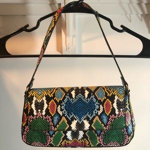 multi color shoulder bag